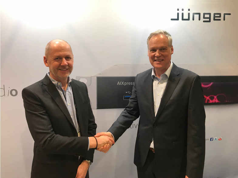Marcus Lundahl, Managing Director/VD of Danmon Group Sweden and Martin Schlockwerder, MD of Jünger Audio